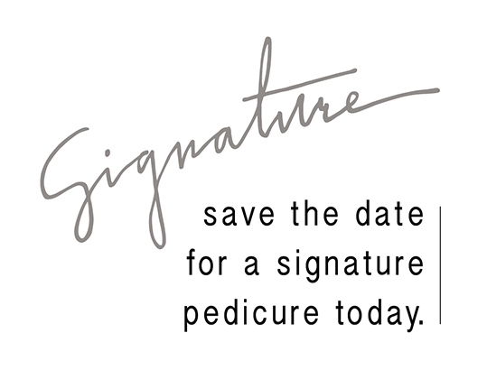 Signature save the date